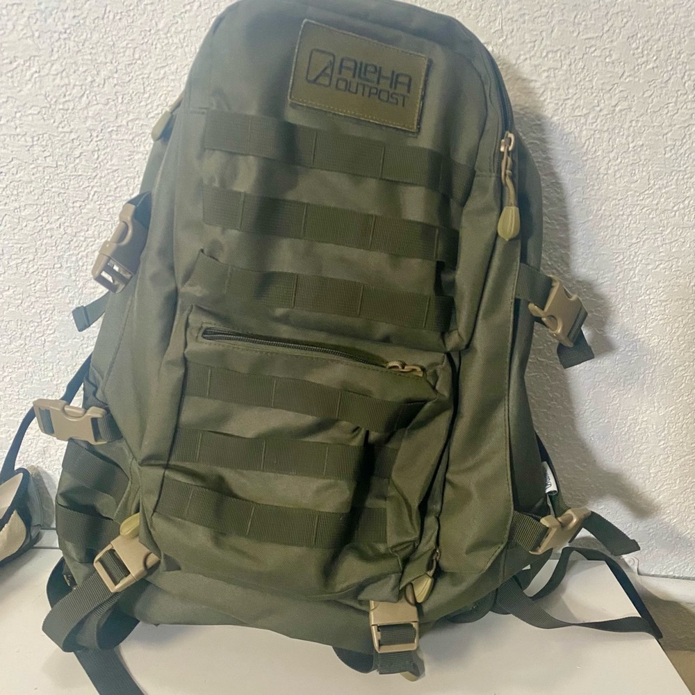 Alpha Outpost Molle olive Tactical survival backpack